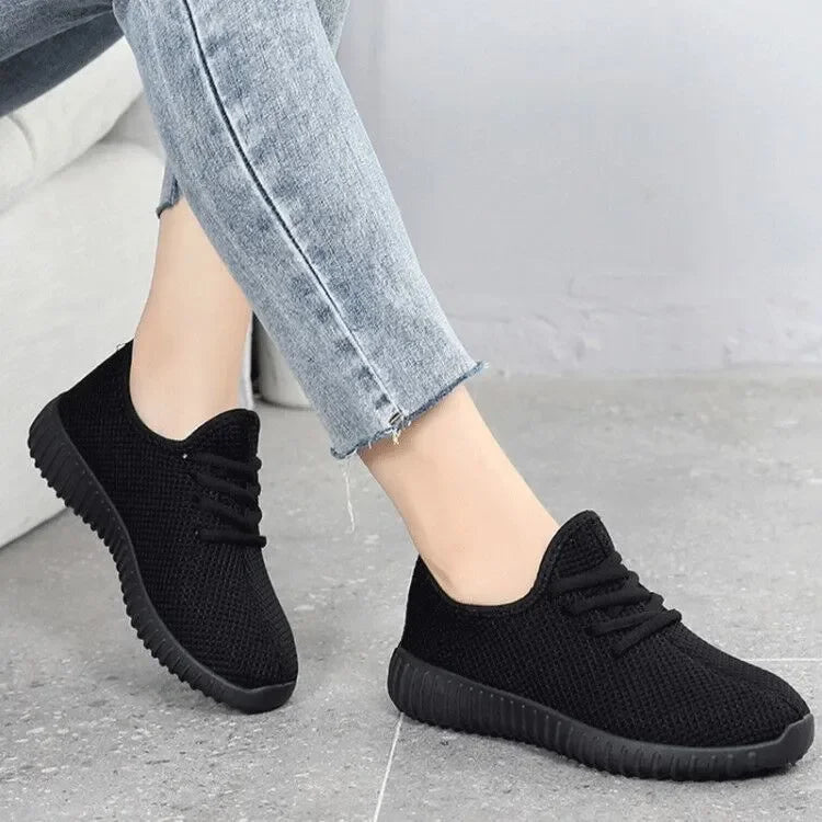 Women's Vulcanize Shoes 2024 Sneakers Solid Black Red Shoes Gym