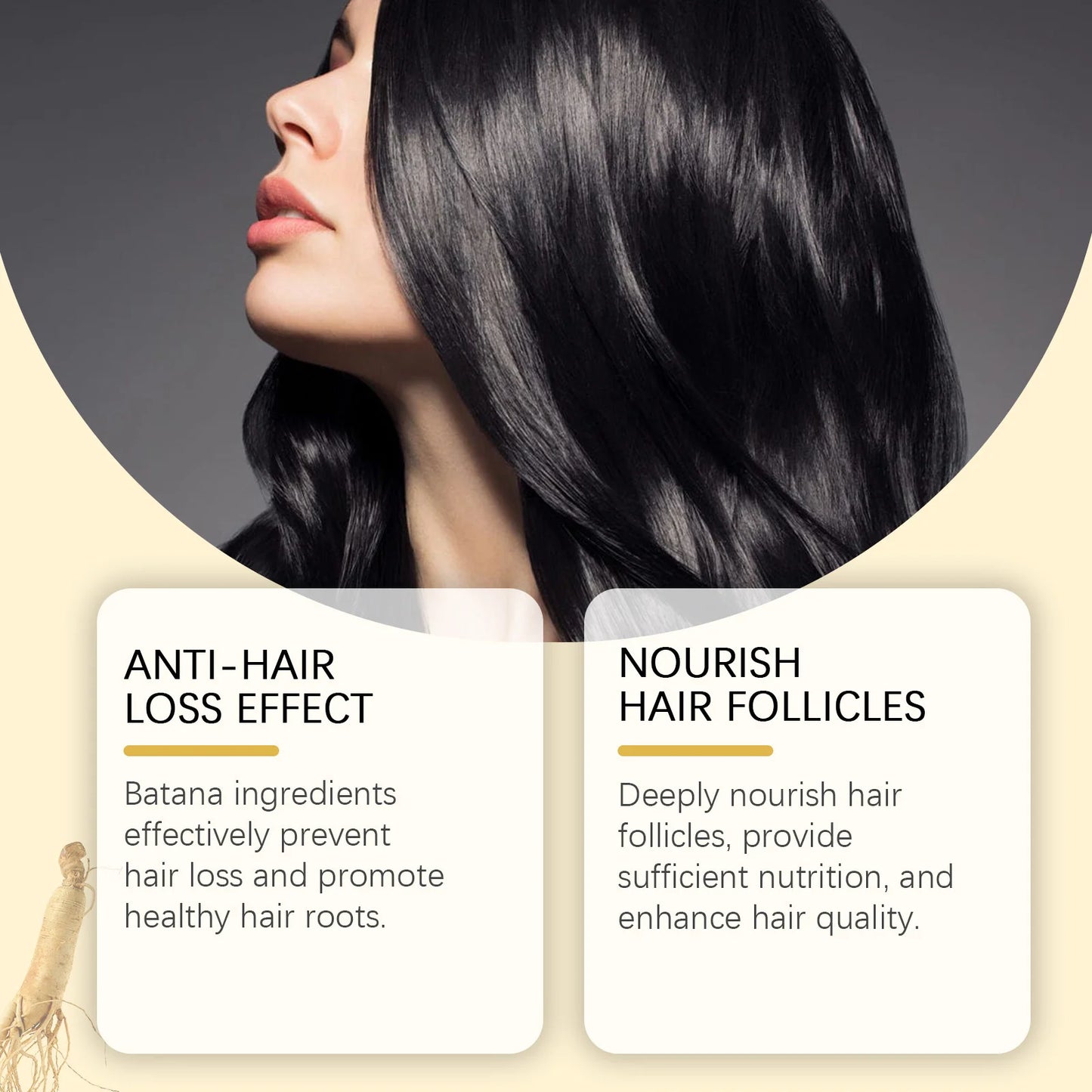 Hoegoa Batana Hair Growth Oil Deeply Nourishing Roots Keep Soft Oil Control Reduce Damaged Scalp Massage Hair Care Serum 100ml