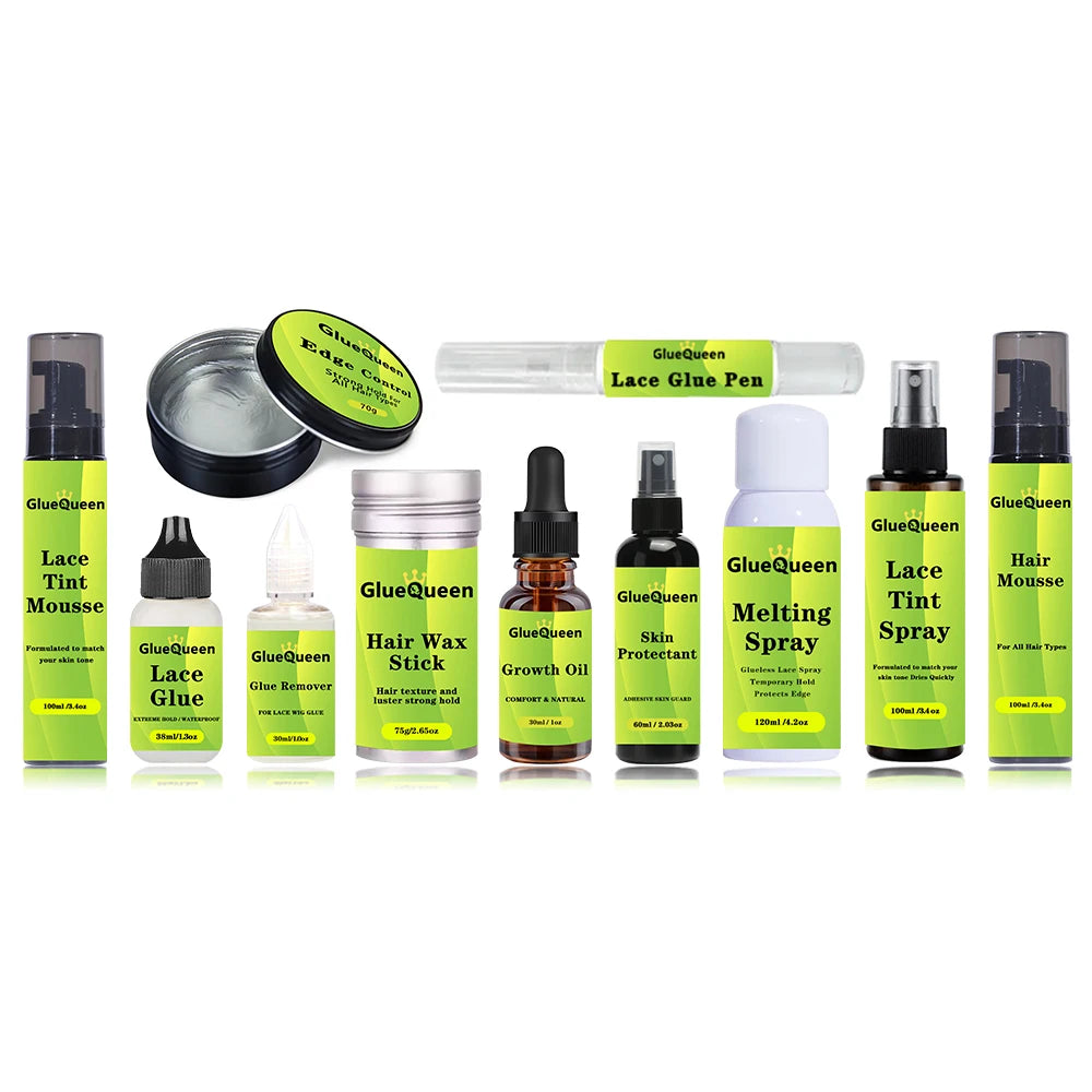 Front Lace Wig Glue Waterproof Hair Wax Stick Adhesives Remover Tint Spray For Lace Front Wigs