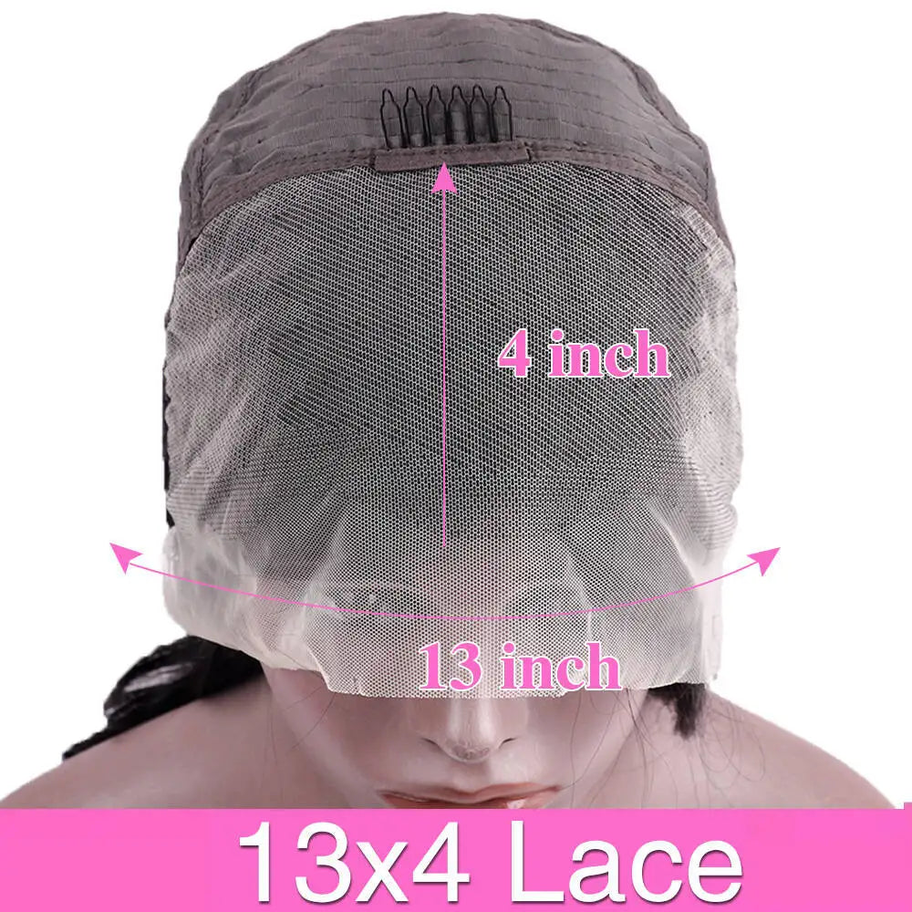 13x4 Lace Front Short Bob Wigs Straight Light Brown Chocolate Color Swiss Lace Frontal Wigs For Woman Reddish Brown Human Hair