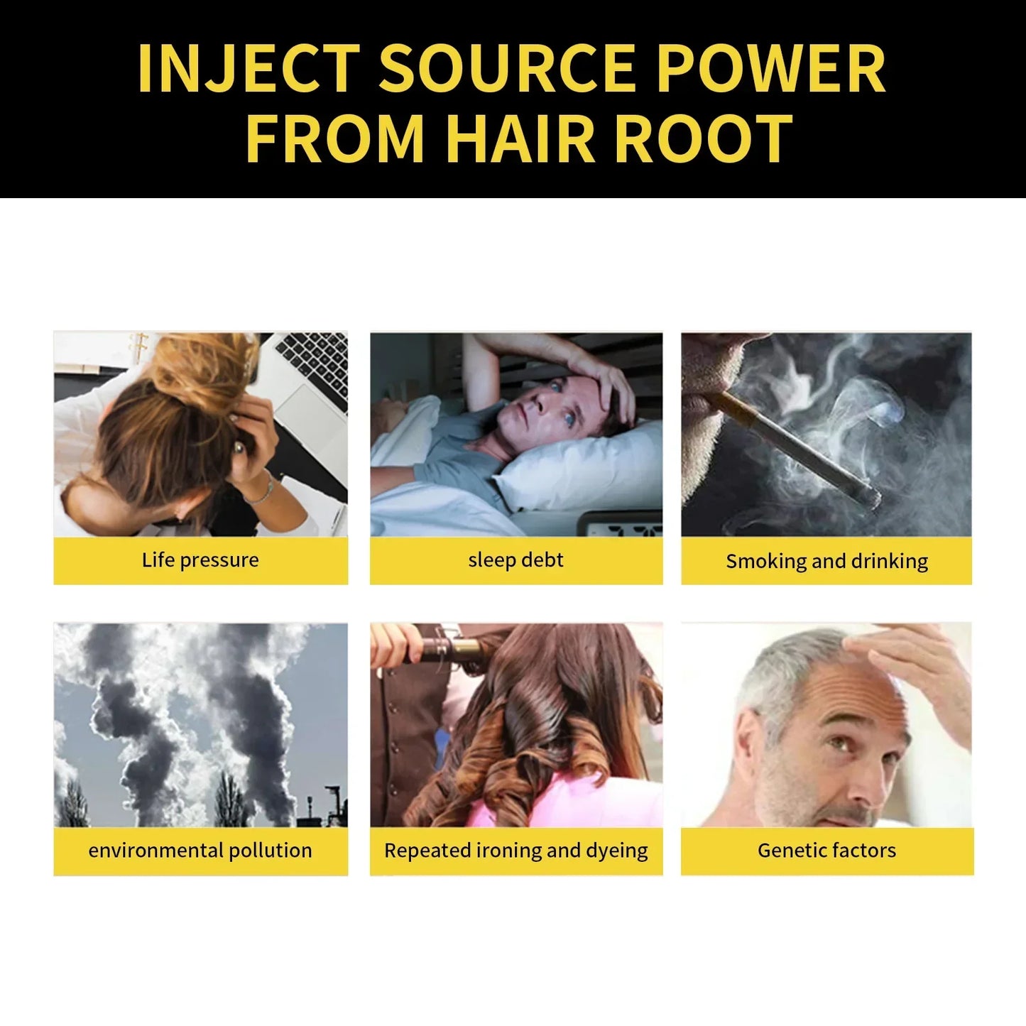 Hair Dye Shampoo Hair Color Darkening Care Nourishing Shiny Covering Gray Clean Scalp Natural Polygonum Black Hair Dye Shampoo