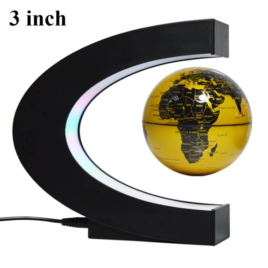 Magnetic Floating Levitation Globe 3/4inch World Map Electronic Antigravity Novelty Ball Light Home Decor Lamps Birthday Gifts