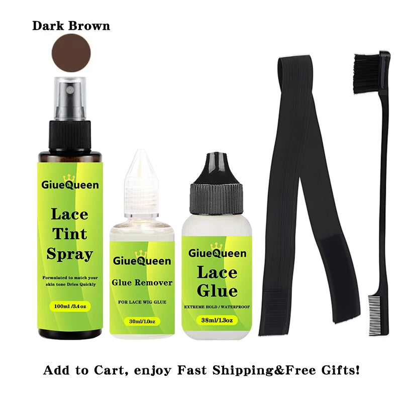 Front Lace Wig Glue Waterproof Hair Wax Stick Adhesives Remover Tint Spray For Lace Front Wigs