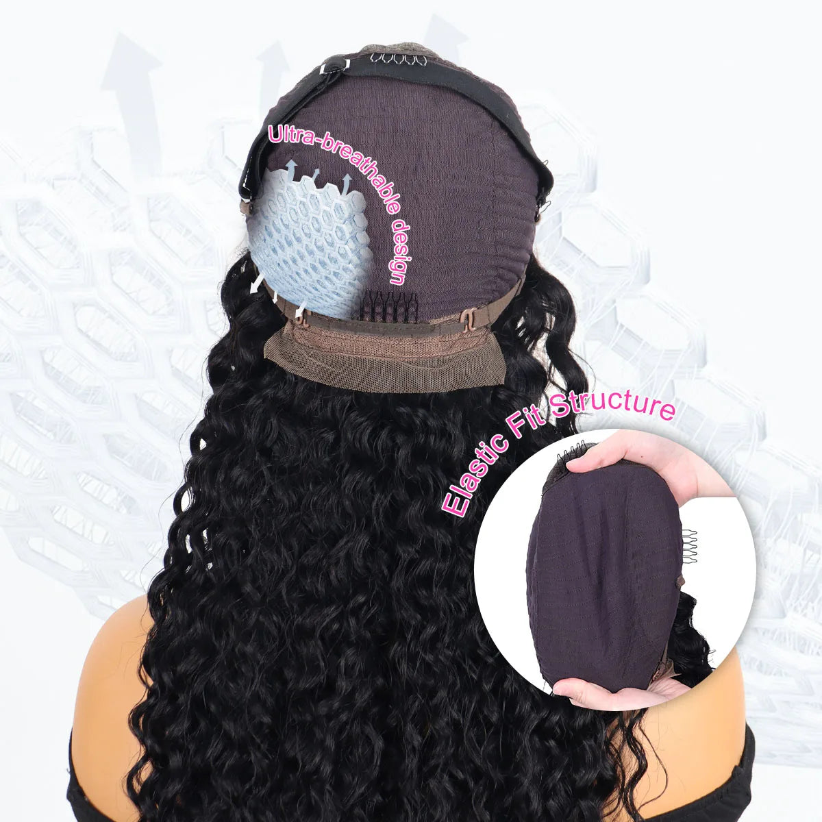 30 40 Inch Kinky Curly Wigs 13x6 Hd Lace Frontal Wig Black Deep Wave 13x4 Wet And Wavy Water Wave 100% Human Hair Wig For Women
