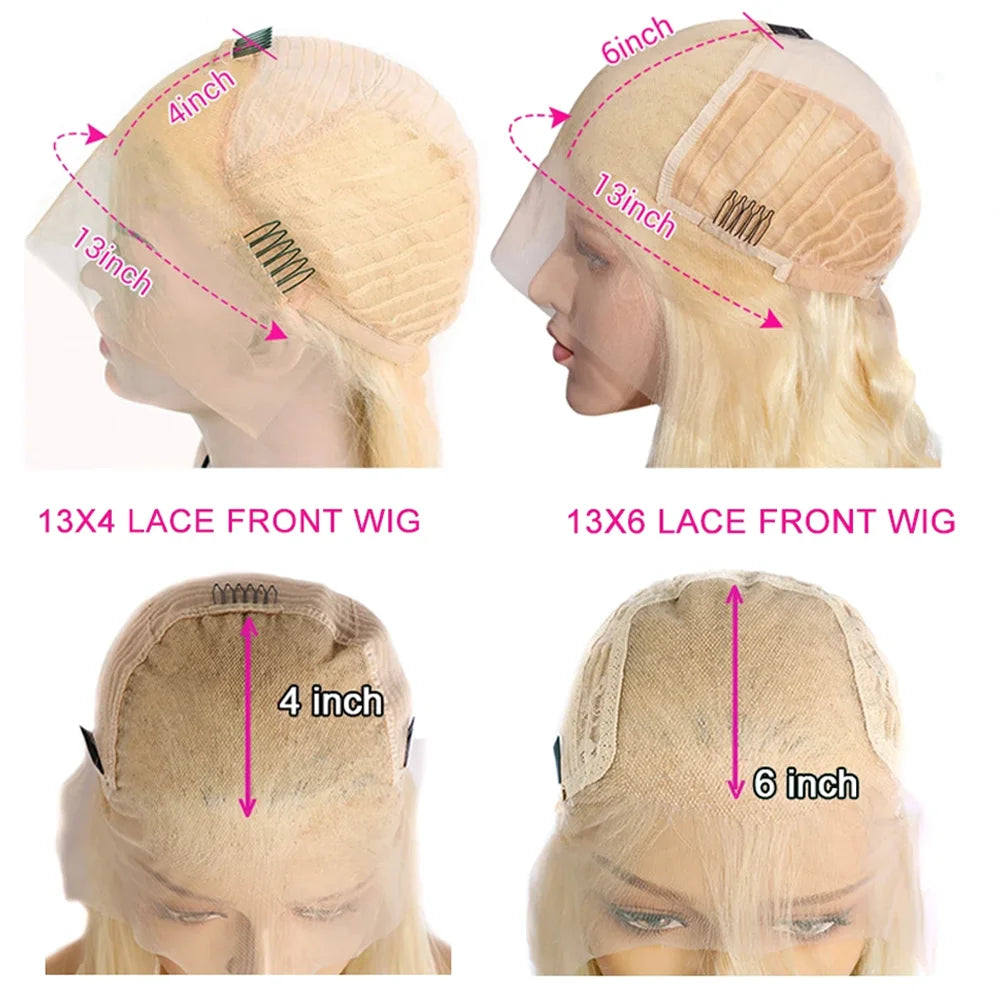 8 Inch 613 Bob Honey Blonde Lace Front Human Hair Wigs For Women Human Hair Remy Brazilian Cheap 13x6 Straight Short Bob Wig