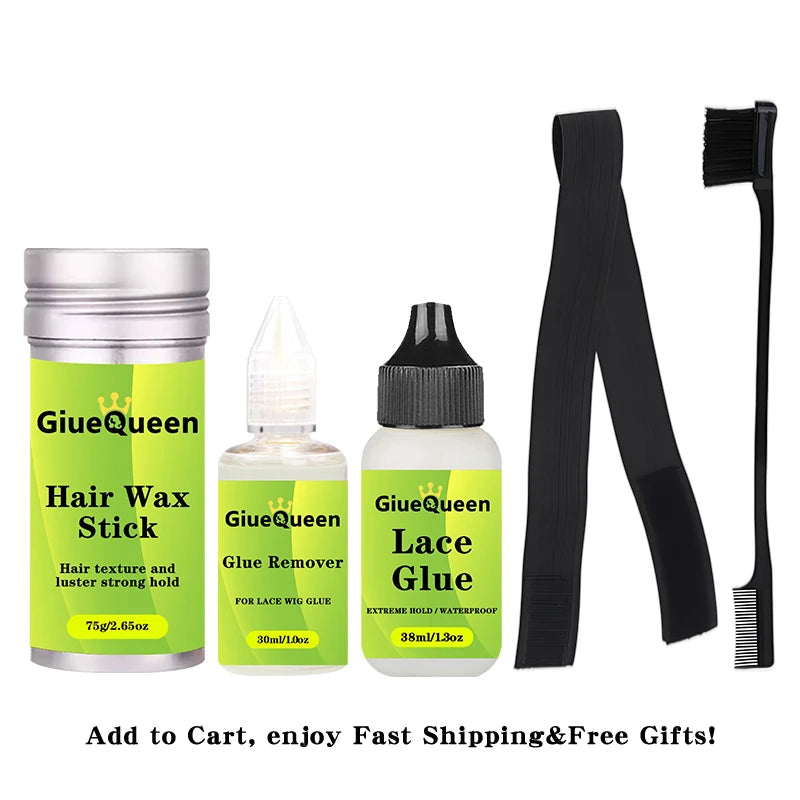 Front Lace Wig Glue Waterproof Hair Wax Stick Adhesives Remover Tint Spray For Lace Front Wigs