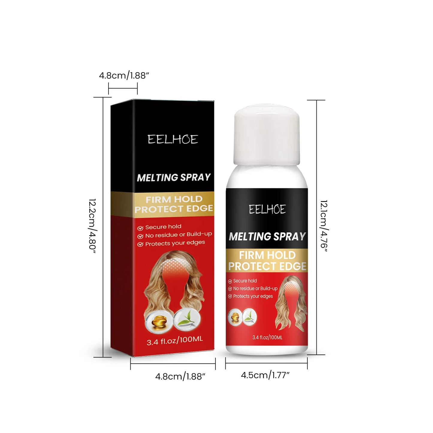 Melting Spray Wig Glue For Lace Wigs Lace Tint Mousse Wig Glue Waterproof Glue Remover Wig Installation Hair Hairdress Salon