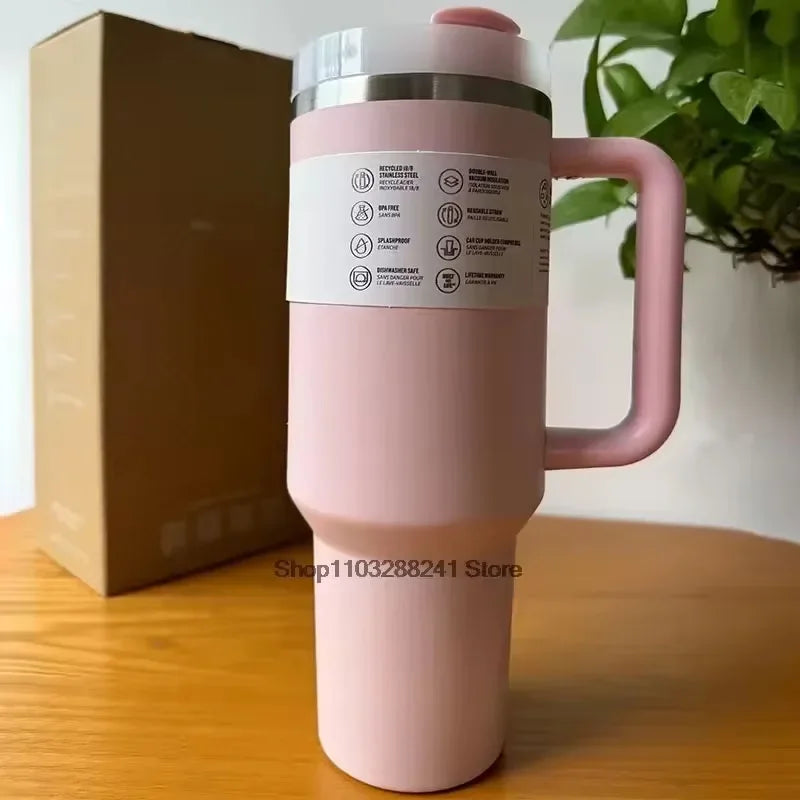 2025New Arrivals Thermal Coffee Cup with Straw Stainless Steel Vacuum