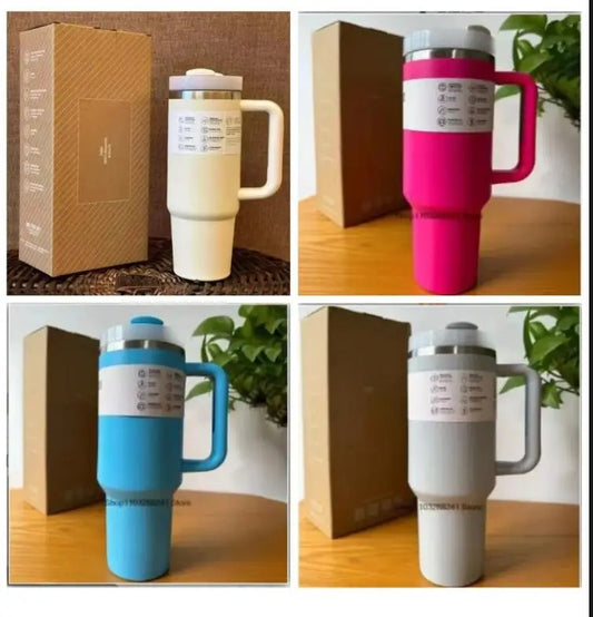 2025New Arrivals Thermal Coffee Cup with Straw Stainless Steel Vacuum