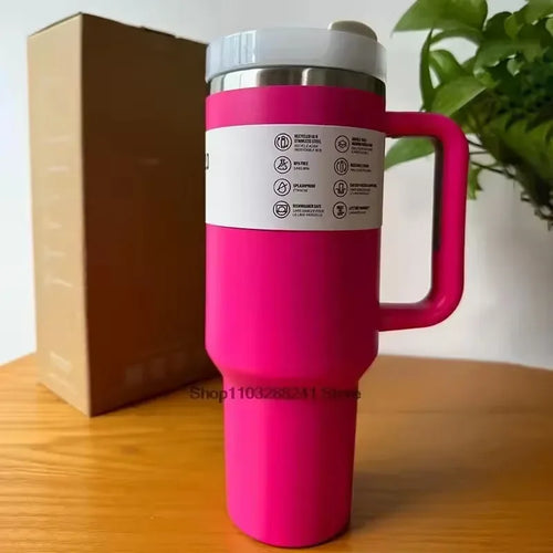 2025New Arrivals Thermal Coffee Cup with Straw Stainless Steel Vacuum