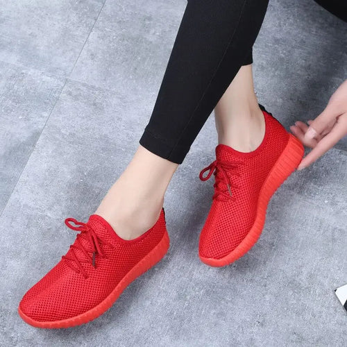 Women's Vulcanize Shoes 2024 Sneakers Solid Black Red Shoes Gym