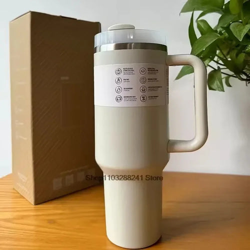 2025New Arrivals Thermal Coffee Cup with Straw Stainless Steel Vacuum