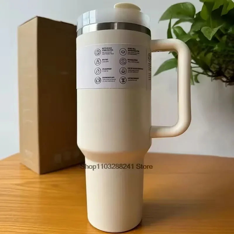 2025New Arrivals Thermal Coffee Cup with Straw Stainless Steel Vacuum