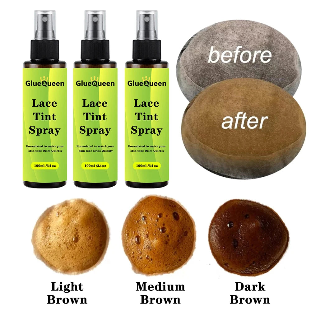 Front Lace Wig Glue Waterproof Hair Wax Stick Adhesives Remover Tint Spray For Lace Front Wigs