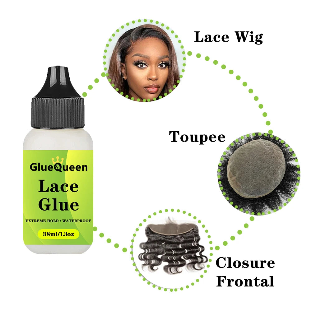Front Lace Wig Glue Waterproof Hair Wax Stick Adhesives Remover Tint Spray For Lace Front Wigs